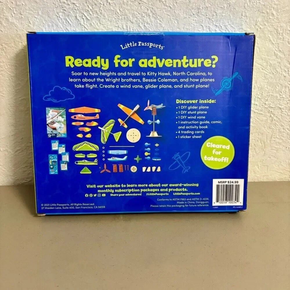 Little Passports Create & Play Flight Ages 5-8‎ STEM DIY Activity Kit NEW